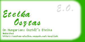 etelka osztas business card